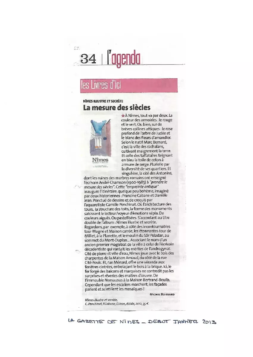 La Gazette, janvier 2013
