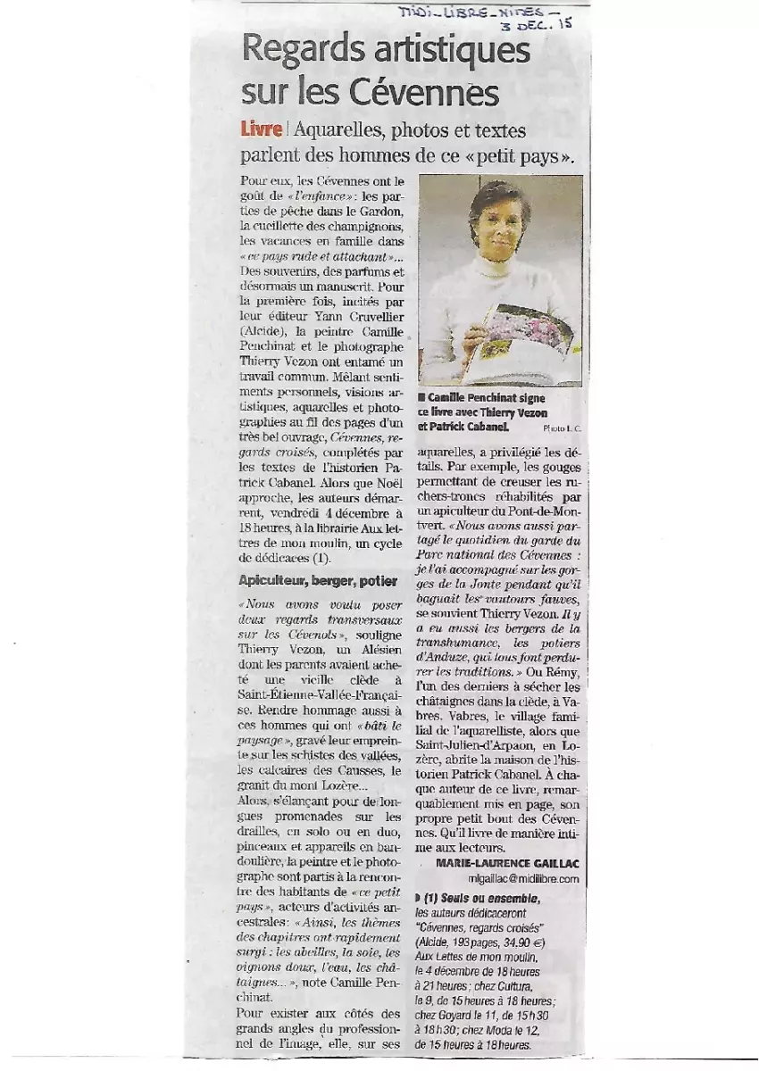 Midi Libre, 3 décembre 2015