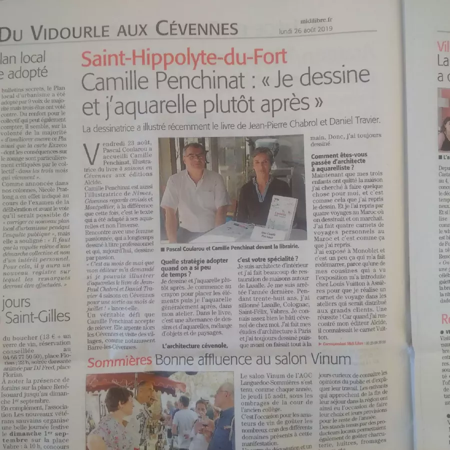 Midi Libre, 26 août 2019