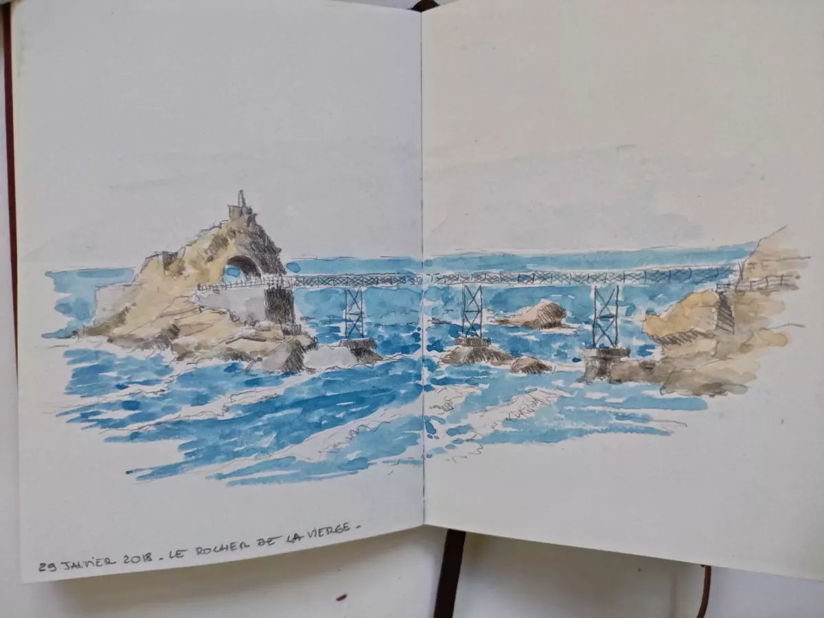 Le rocher de la Vierge - Biarritz