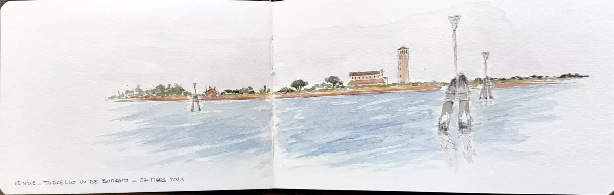 Torcello vue de Burano